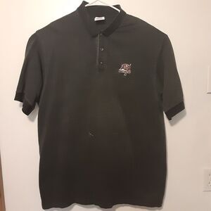 Vtg Tampa Bay Buccaneers CSA Mens XL Gray Short Sleeve Polo Shirt NFL
